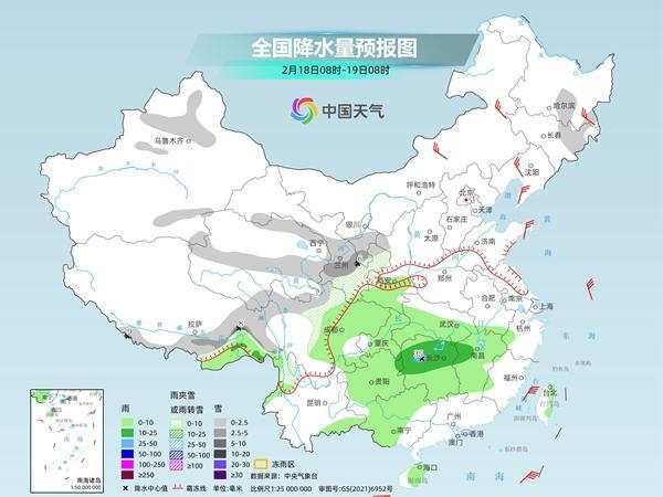 南方多地开启连阴雨模式 北方持续干燥