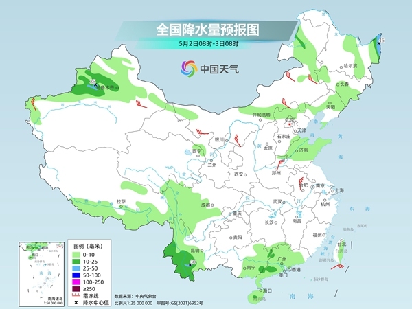 假期前期南方降雨減弱停歇利出行 適宜出游