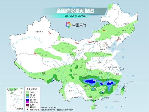 7日起南方新一輪降雨來襲 全國大部氣溫波動上升 警惕強對流天氣