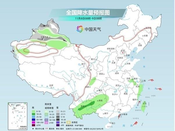 全国大部升温 局地大到暴雪 大到暴雨 冷空气影响结束回暖