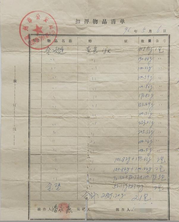 男子2859克黄金被警方扣押30年 新进展 警方返还财产达成和解
