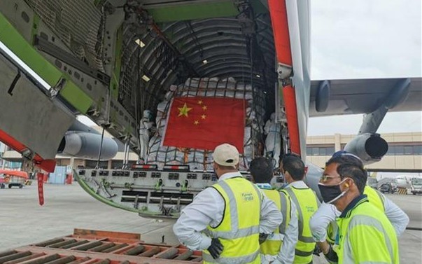 此前中国援助抗洪救灾物资抵达巴基斯坦