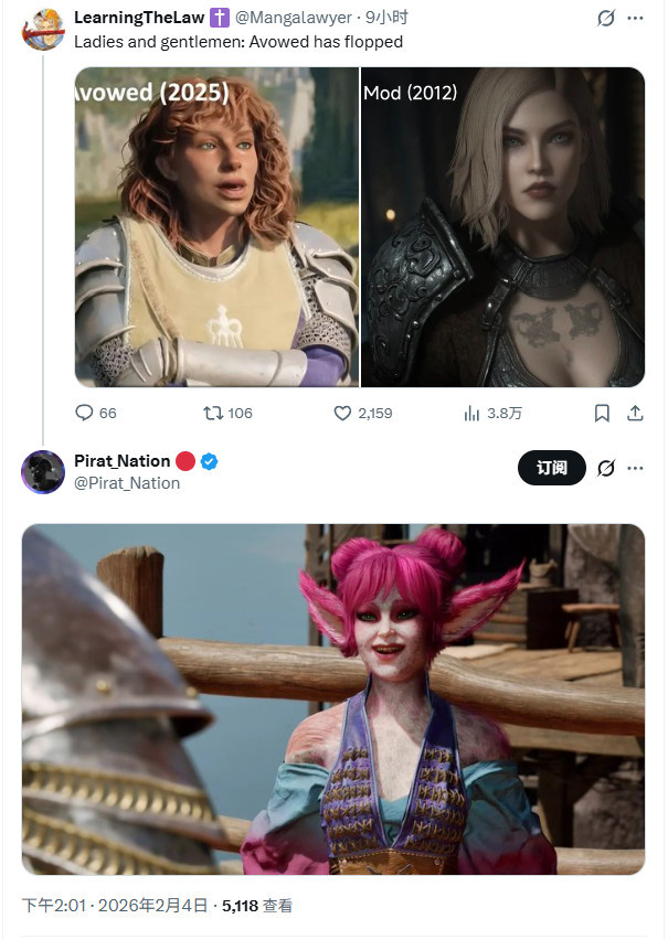 《天外世界2》《宣誓》销量双双未达预期 国外网友乐开了花