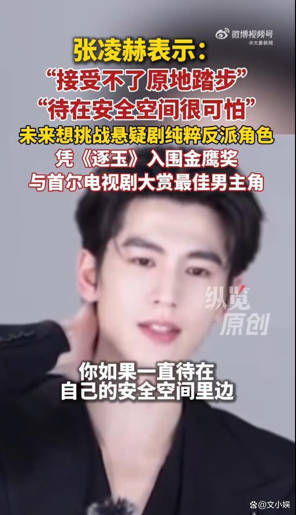 张凌赫回应想演反派 挑战自我新高度