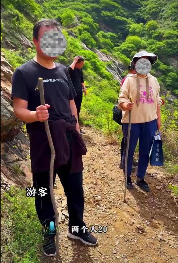 山西栖岩寺塔林路上有人拦路收费：每人5元护路费