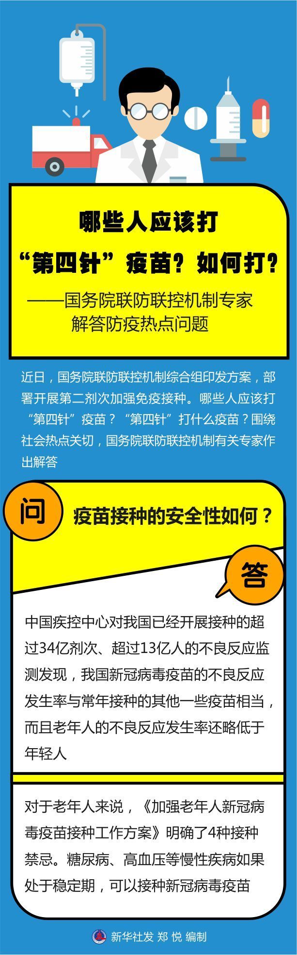 哪些人应该打“第四针”疫苗？如何打？——国务院联防联控机制专家解答防疫热点问题