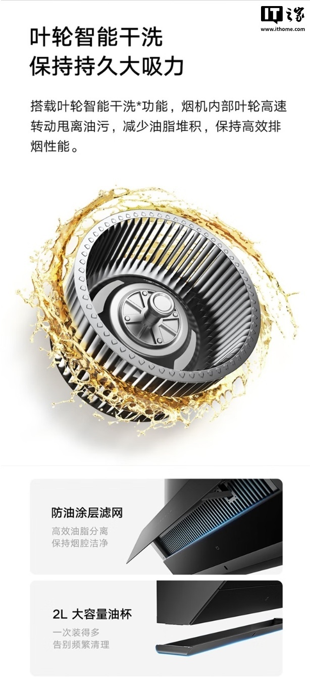 预售价 1299 元：小米米家智能吸油烟机 2 侧吸版，24m³/min 大吸力、63dB（A）降噪设计