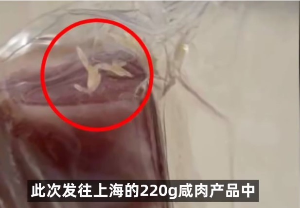 上海团购金字咸肉生蛆 公司致歉：可换成香肠或者酱肉