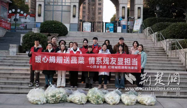 武汉市青山区红钢城街道阳光家园携手台企一心回乡开展公益行动