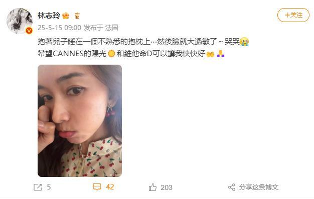 林志玲带儿子去戛纳