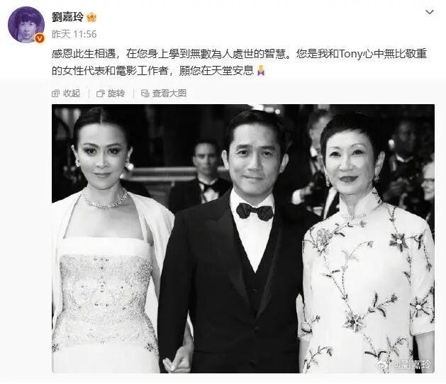 刘嘉玲与梁朝伟参加施南生追悼会 影坛好友共送别