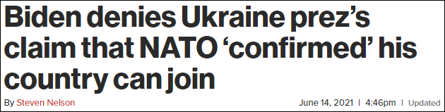 乌克兰总统发推官宣加入北约，遭拜登否认