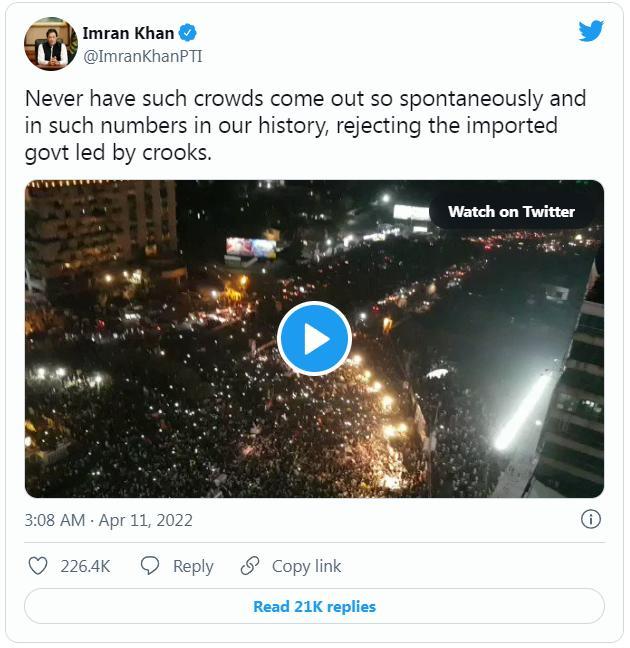 巴基斯坦爆发大规模抗议 巴总理称自己遭罢免是因为美国