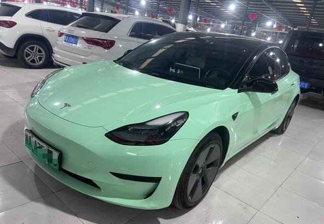 2022款特斯拉Model 3绿色未过户，西安车源报价18.2万！