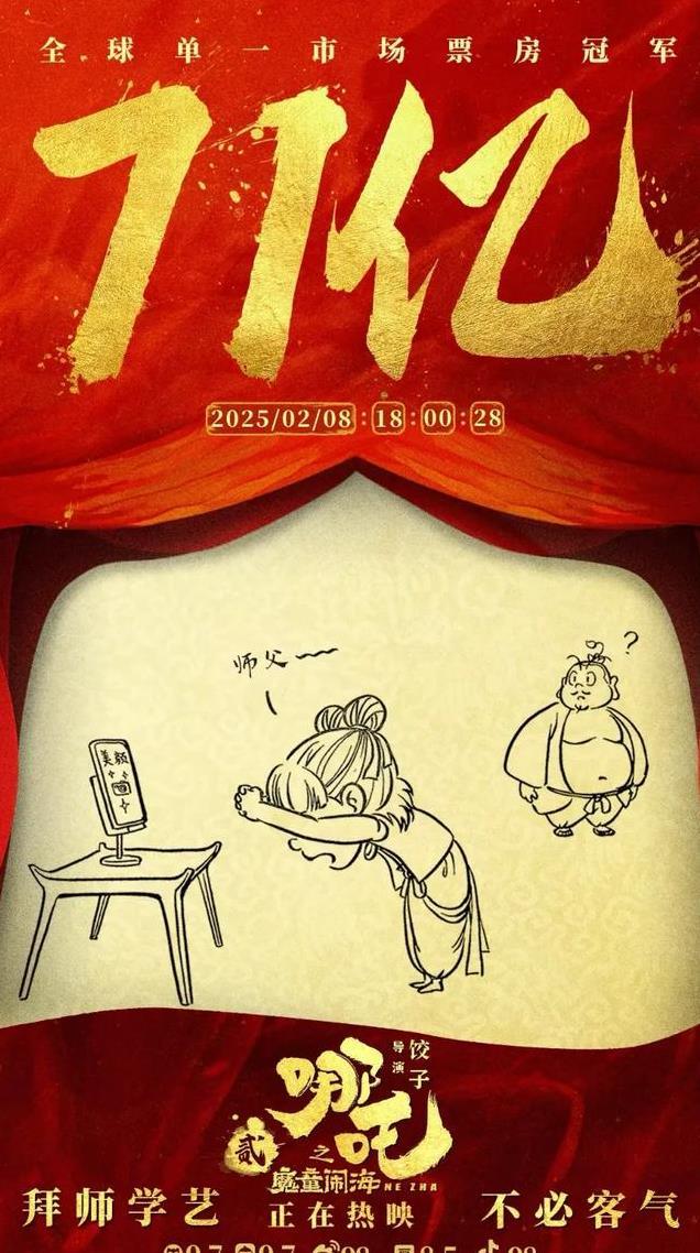 《哪吒2》票房破80亿了，饺子的画越来越有趣，川娃子竟懂东北梗