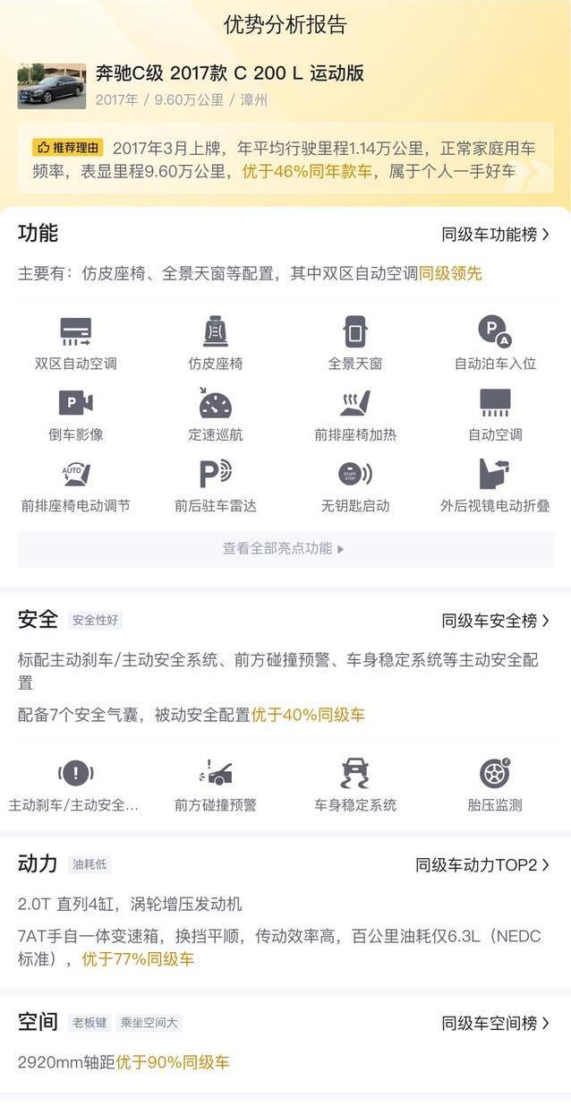 10万买奔驰C级！7年仅跑9.6万公里，真值？
