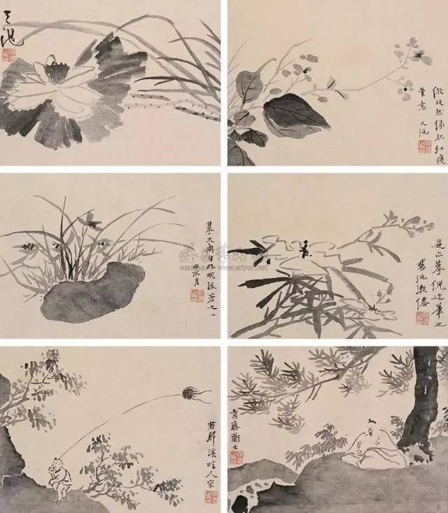 8×73cm徐渭 草書七言聯立軸紙本 110×27cm×2徐渭 知了圖徐渭 戲蟾