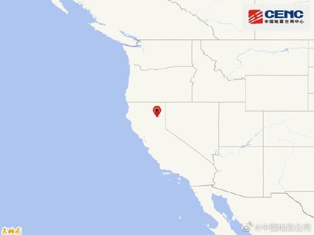 美加利福尼亚州发生地震 强度5.5级震源深度10千米