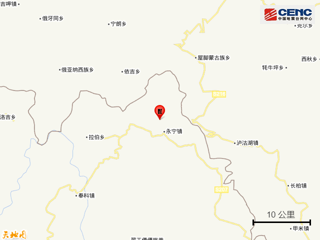 云南宁蒗县地震致20余人受伤 监控拍下地震时画面