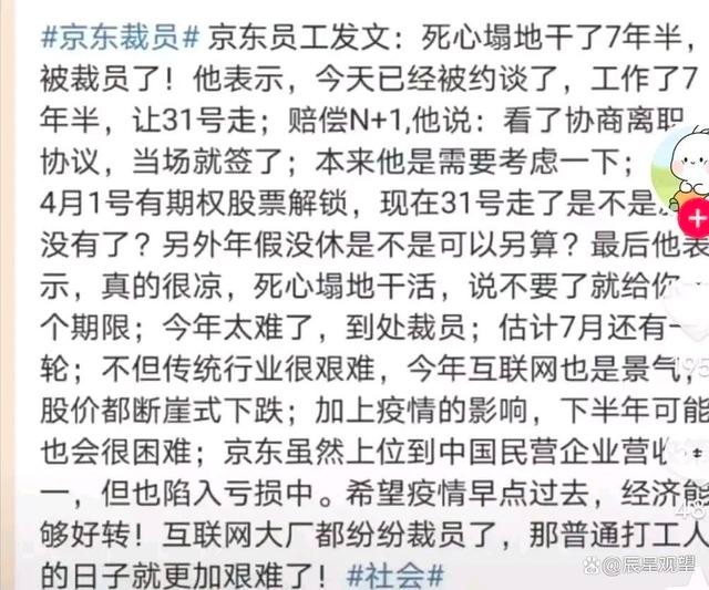 京东被曝1000多号人排队办离职