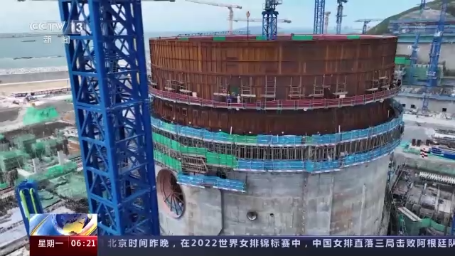 太平岭核电2号机组完成穹顶吊装