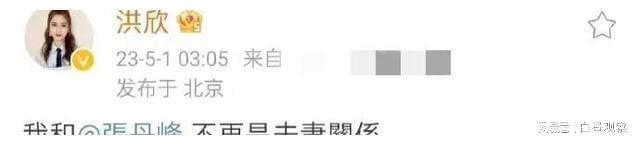 洪欣最新发文：有人老删我微博 三次发文宣布离婚
