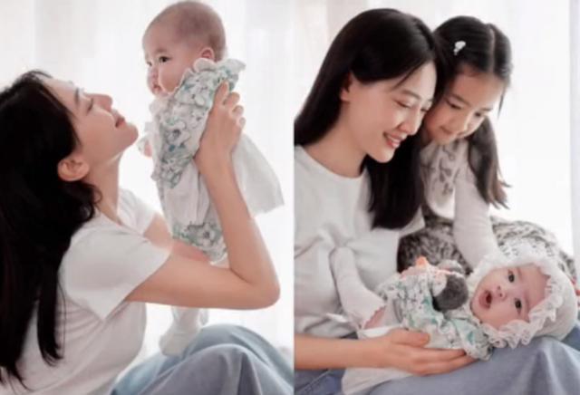 聂远妻子官宣二胎性别：二胎身着公主裙