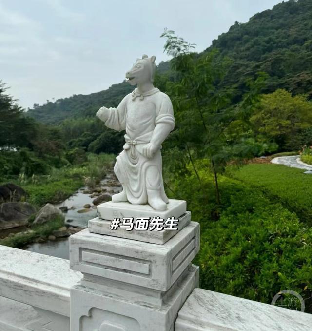景区雕塑诡异还放大悲咒？回应：系旅游度假区与墓园的结合