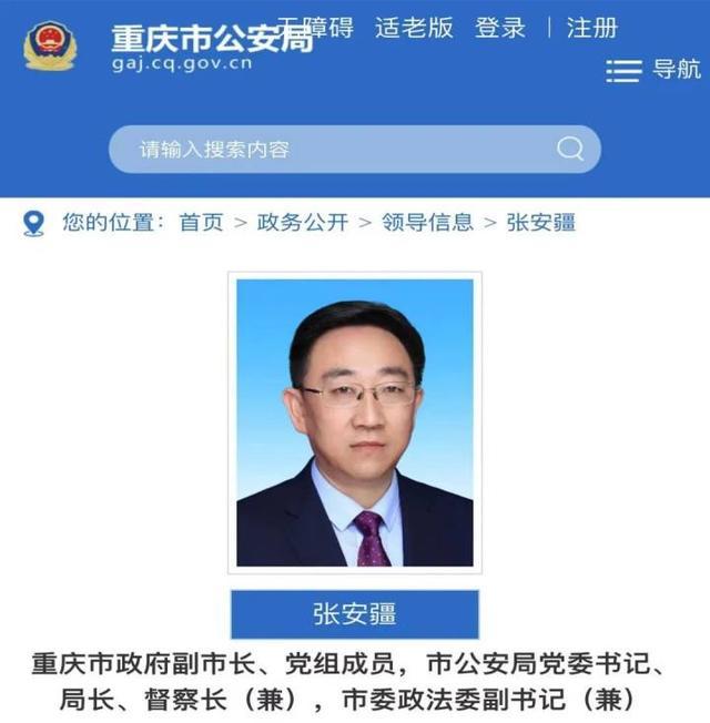 重庆市公安局局长调整！