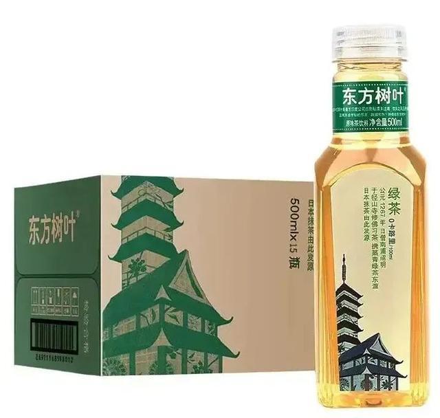 农夫山泉客服回应东方树叶包装：产品标签上的建筑不是日本建筑