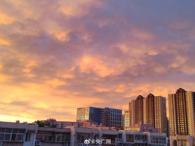 北京绝美天空图集 火烧云惊艳全网