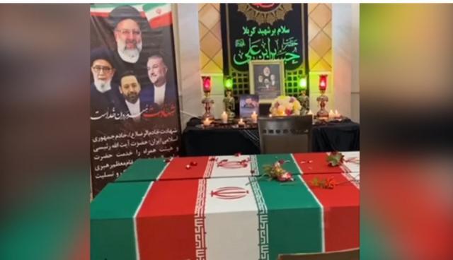 伊朗总统灵柩覆盖国旗画面公布 全国哀悼5天
