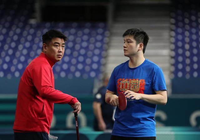 准备包揽！王楚钦、马龙、樊振东与队友进行适应奥运场馆训练！