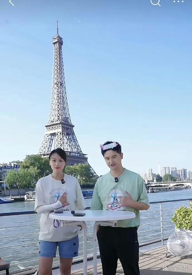 田亮带着儿子女儿在巴黎铁塔下卖货 网友吐槽引争议