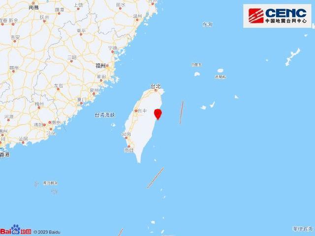 台湾附近6.1级左右地震