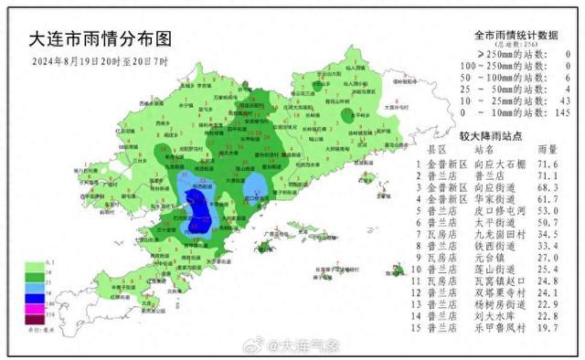 大连预计有暴雨灾害中风险