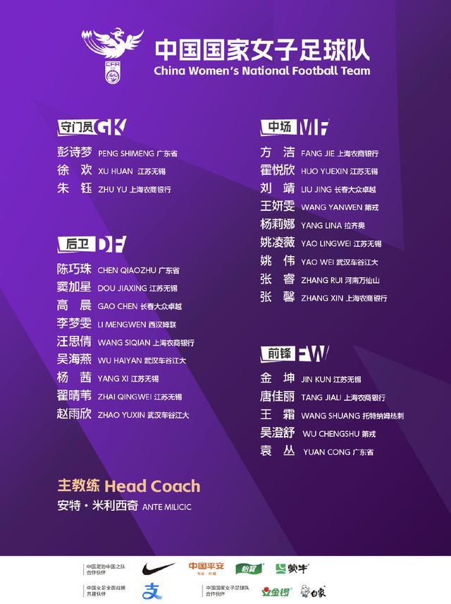 ✅体育直播🏆世界杯直播🏀NBA直播⚽中国女足公布大名单 王霜领衔，留洋精英集结