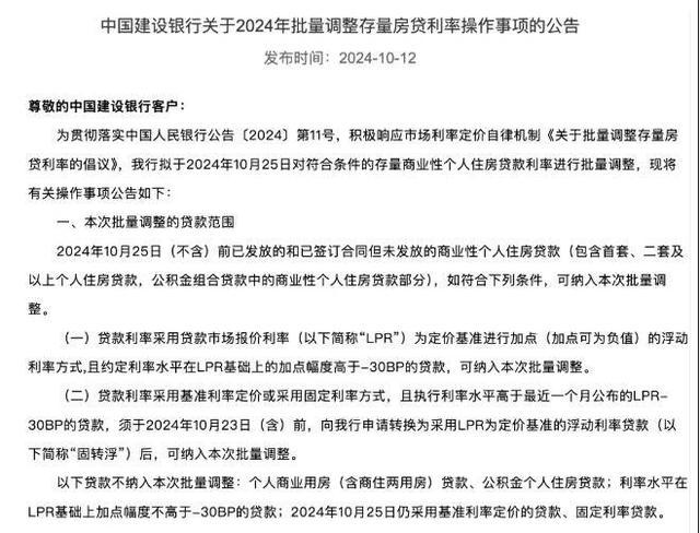 存量房贷利率下调功能上线 百万贷款省息超14万