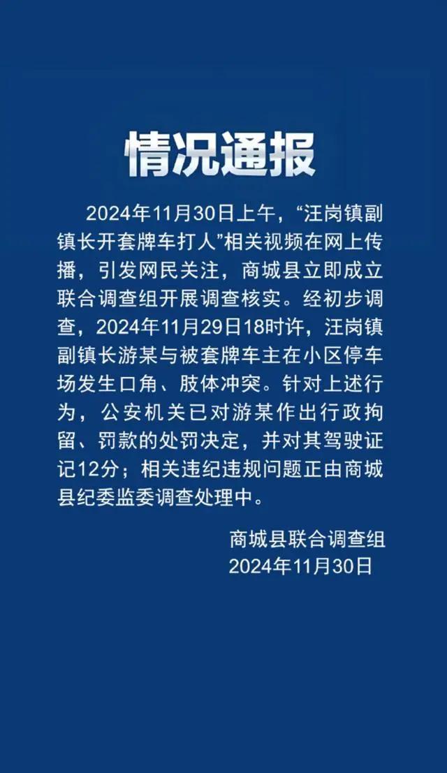 副镇长开套牌车打人被拘 律师：难开除公职