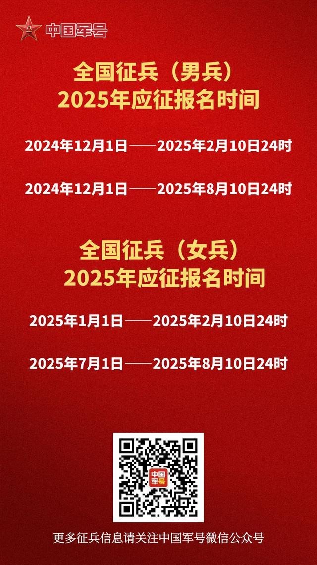 2025应征报名启动 新一年度征兵启动