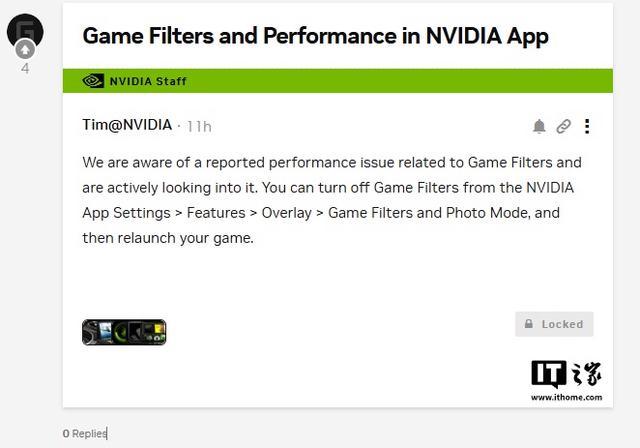 英伟达承认Nvidia App存在Bug会导致游戏性能损失15%，正努力修复 临时解决方法公布