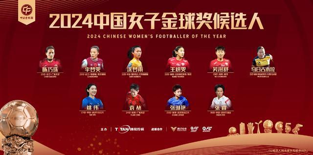 2024中国金球奖候选名单揭晓：新增金手套奖