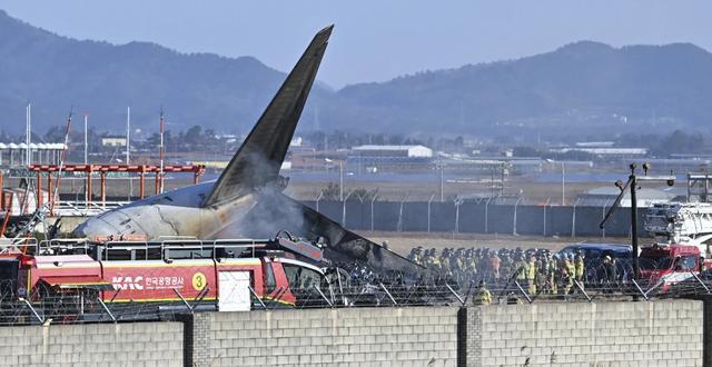 韩国客机遭鸟撞击画面曝光