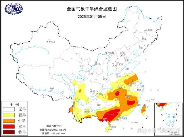 大范围干燥持续南方多省，今年冬天仍暖冬，和拉尼娜有关