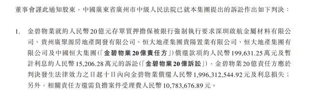 恒大物业134亿存款追偿事宜有新进展 股价早盘一度涨超22%