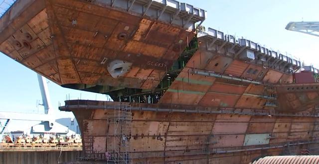 004型核动力航母要来了吗 大连船厂的新动向