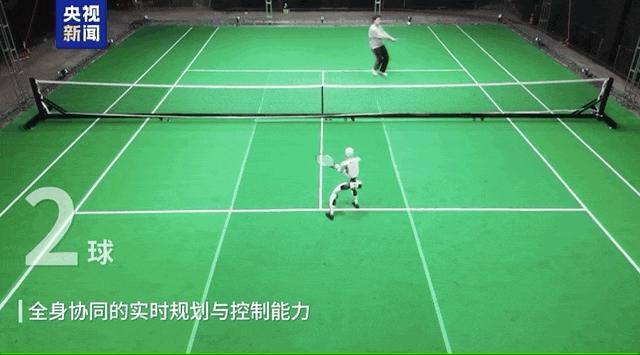 人形机器人能打网球了