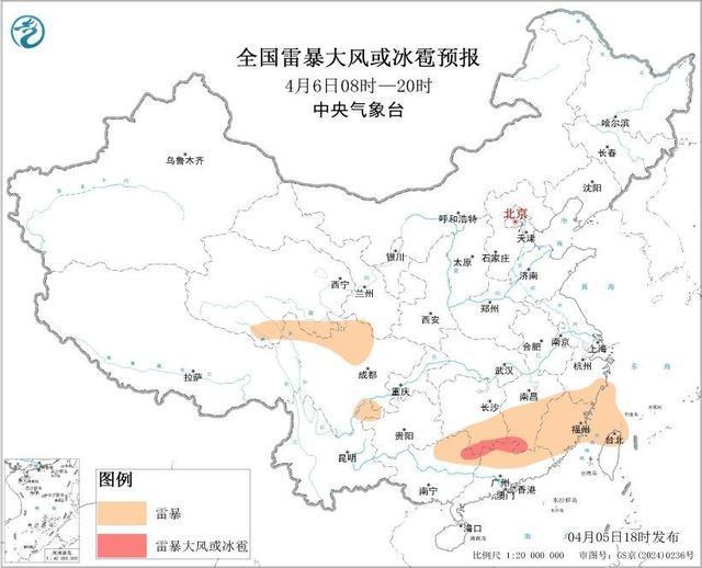 广东广西江西福建等地将有强对流天气 雷暴大风来袭
