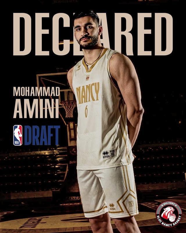 伊朗前锋阿米尼官宣参加今年NBA选秀
