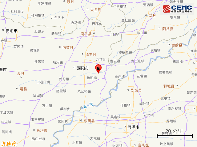 河南濮阳发生3.2级地震